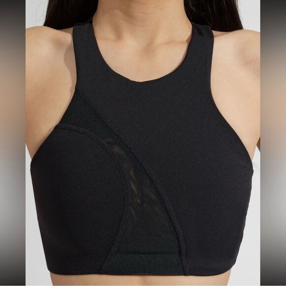 Buff Bunny Naked Sports Bra Tank in Onyx Mesh- Size Large - Picture 1 of 15